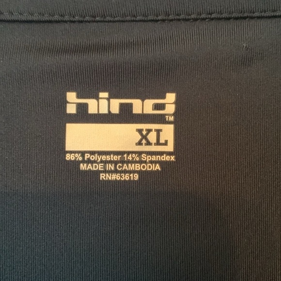 NWT Hind Blue Athletic Tank Top Size XL #507 - Picture 3 of 11